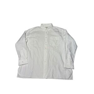 JW Anderson x Uniqlo White Button Down Shirt Mens Large JWA Embroidery Cotton